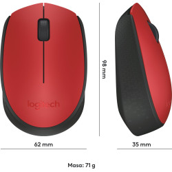 Bezprzewodowa Mysz Logitech M171 czerwona