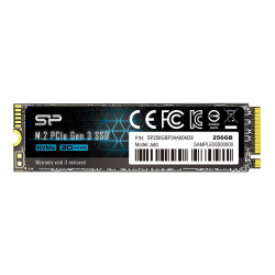 Dysk SSD Silicon Power A60 256GB M.2 PCIe NVMe Gen3x4 TLC 2100/1200 MB/s (SP256GBP34A60M28)