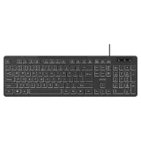 Podświetlana klawiatura przewodowa Savio KB-04